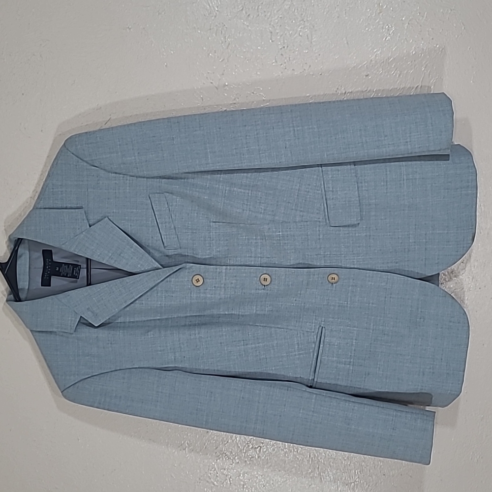 The Limited stretch 3 button suit blazer size Medium gray coat jacket